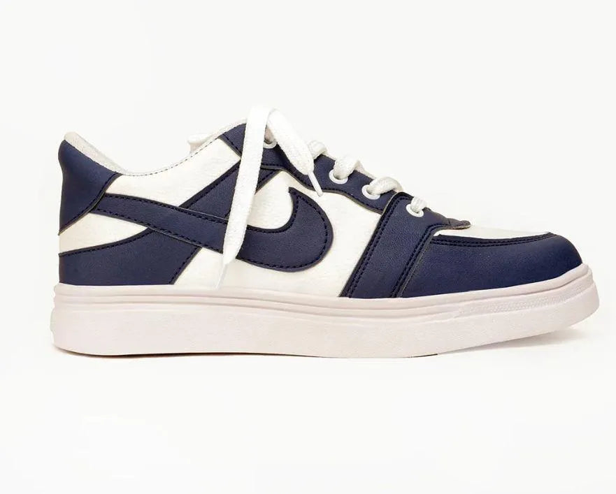 Men's Rexine Fancy Sneakers (JRD-Blue)