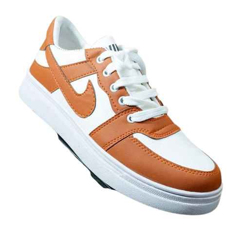 Men's Rexine Fancy Sneakers (JRD-Mustard)