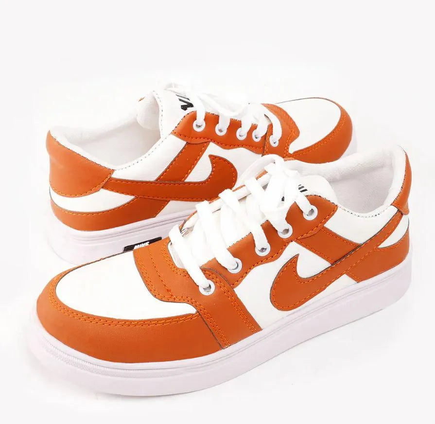 Men's Rexine Fancy Sneakers (JRD-Mustard)