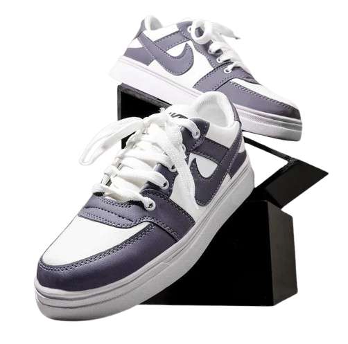 Men's Synthetic Leather Fancy sneaker - JRD-Grey